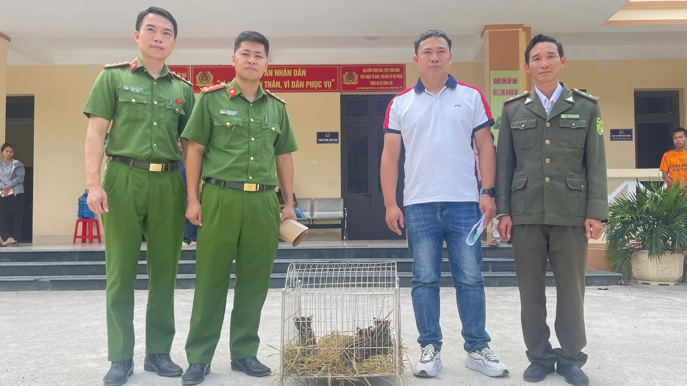 cong-an-xa-coc-lau-ban-giao-03-ca-the-meo-rung-cho-trung-tam-du-lich-va-bao-ton-sinh-vat-hoang-lien.jpg