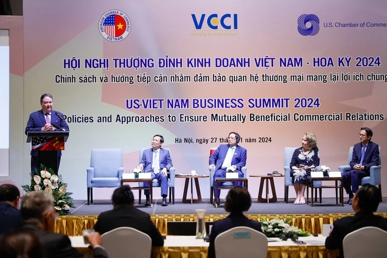 Đại sứ Hoa Kỳ tại Việt Nam Marc Knapper phát biểu tại Hội nghị.