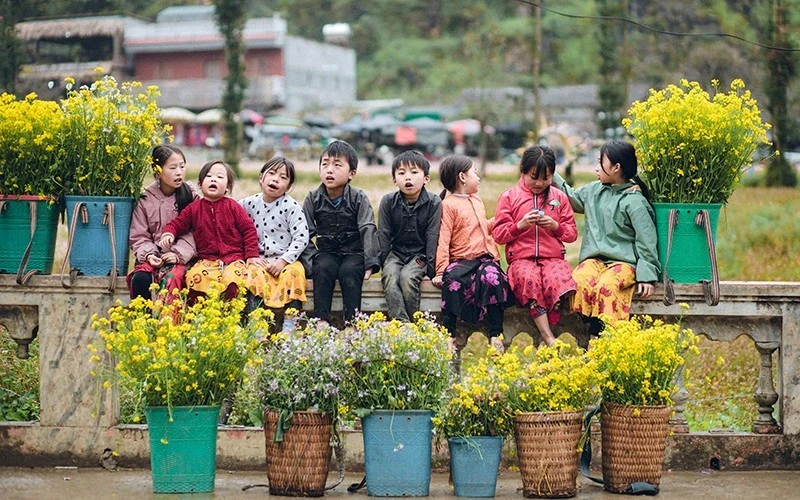 Trẻ em ở Lũng Cẩm, xã Sủng Là, huyện Đồng Văn, tỉnh Hà Giang.