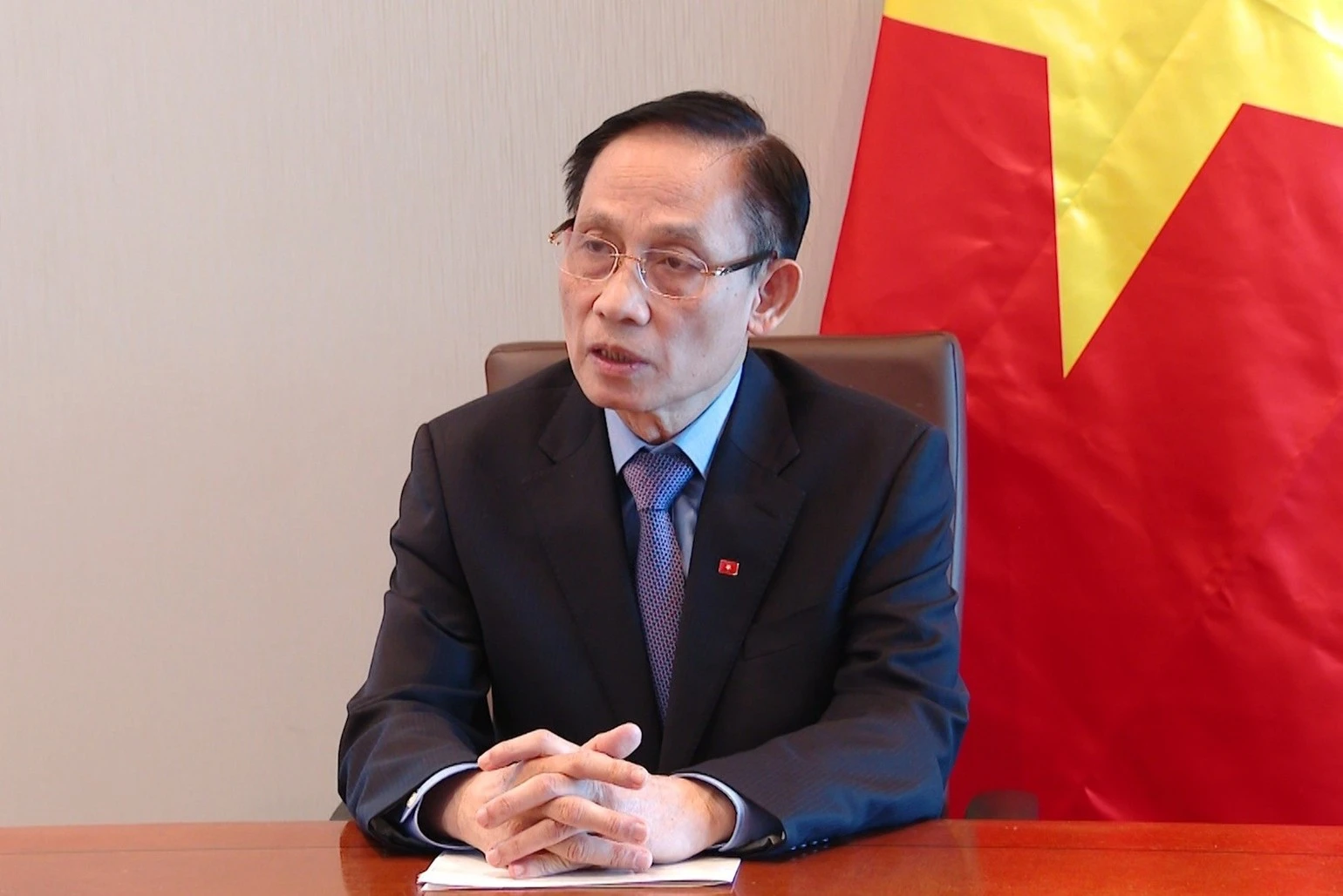 Ủy viên Bộ Chính trị, Bộ trưởng Ngoại giao Lê Hoài Trung. (Ảnh: Bộ Ngoại giao Việt Nam cung cấp)