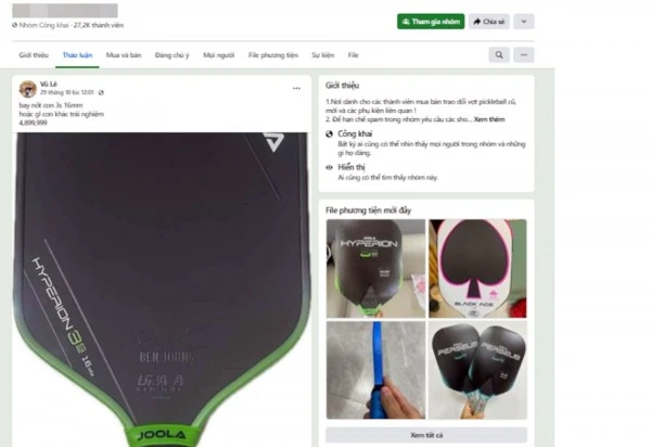 Bài đăng lừa đảo của Lê Văn Hoàng Vũ trên 1 hội nhóm Facebook.