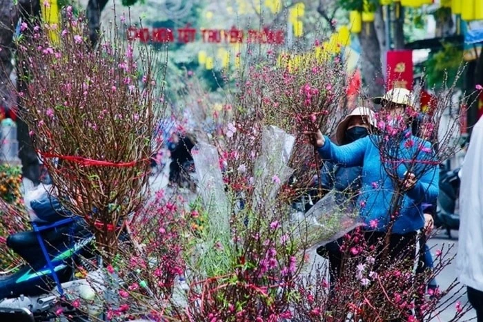 Chợ hoa ngày giáp tết.