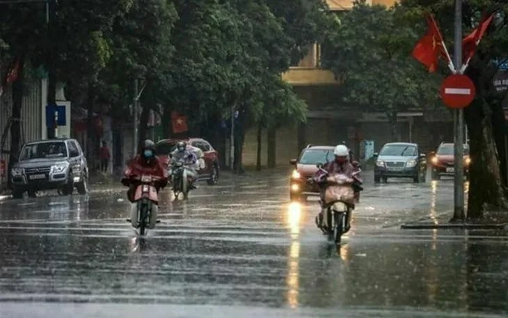Nhiều khu vực trên cả nước có mưa to.