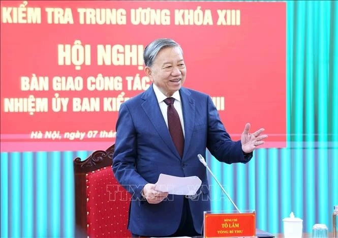 Tổng Bí thư Tô Lâm phát biểu chỉ đạo hội nghị.
