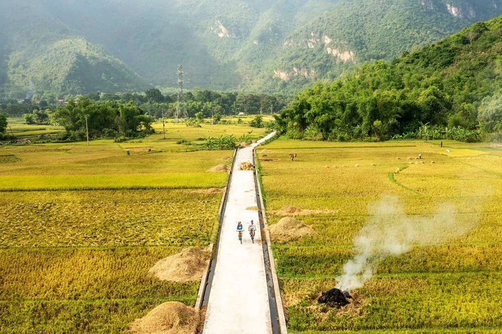 Hòa Bình sở hữu những cánh đồng lúa bạt ngàn.
