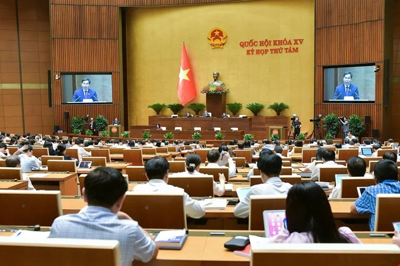 Quốc hội biểu quyết thông qua Nghị quyết về dự toán ngân sách nhà nước năm 2025.