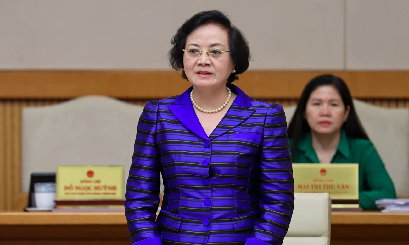 Phó Thủ tướng Phạm Thị Thanh Trà phát biểu tại phiên họp. (Ảnh: chinhphu.vn)