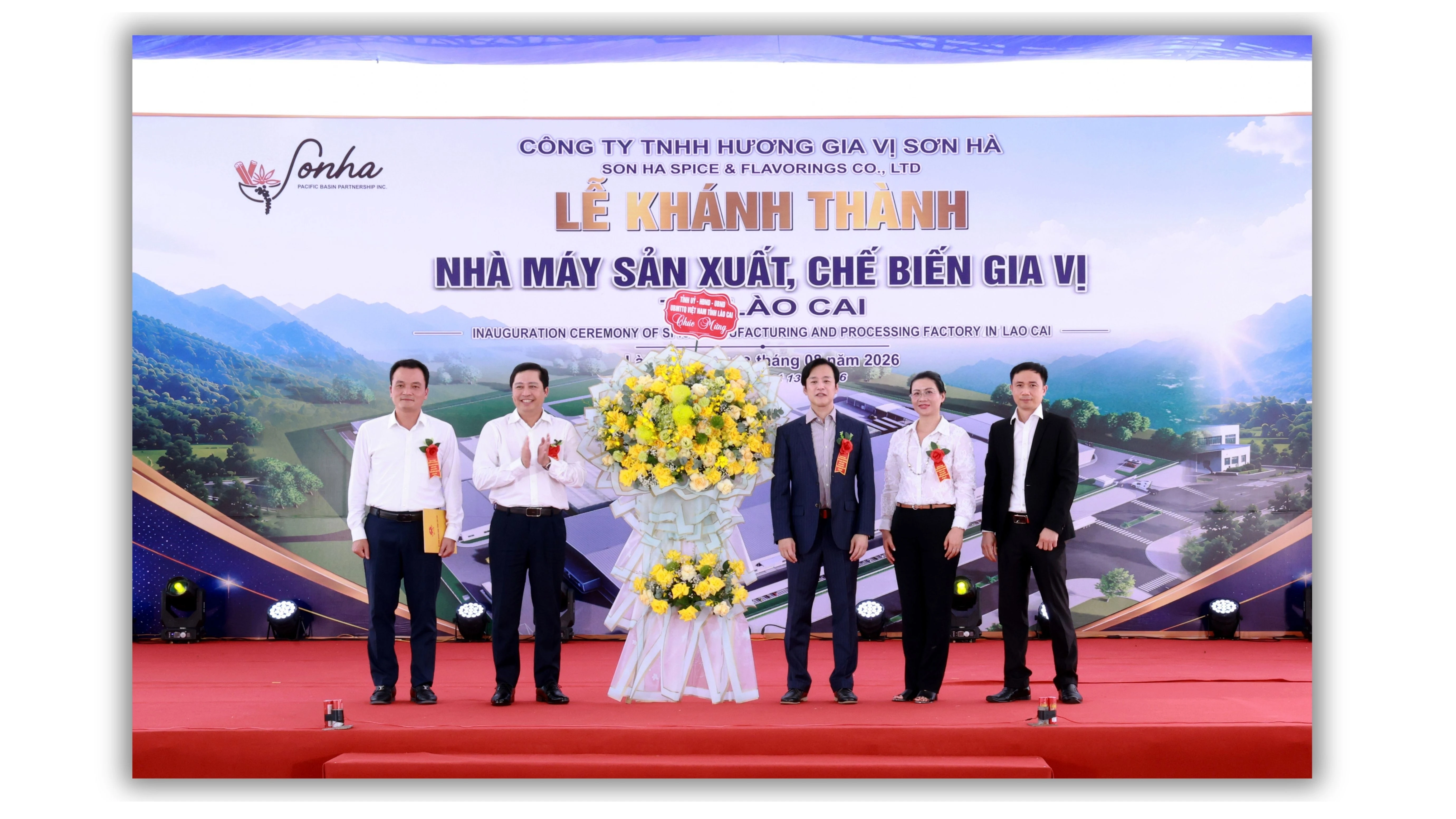 Công ty TNHH Hương gia vị Sơn Hà - doanh nghiệp 100% vốn đầu tư nước ngoài khánh thành Nhà máy sản xuất, chế biến gia vị tại xã Xuân Ái.
