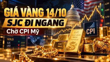 Giá vàng hôm nay 14/10/2026: SJC giữ 144,3 triệu đồng, thế giới giảm nhẹ