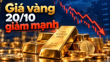 Giá vàng hôm nay 20/10: Vàng miếng giảm nửa triệu đồng, thế giới đi xuống