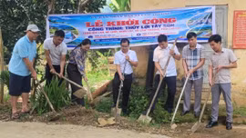 Lâm Thượng khởi công hai công trình phục vụ sản xuất và dân sinh