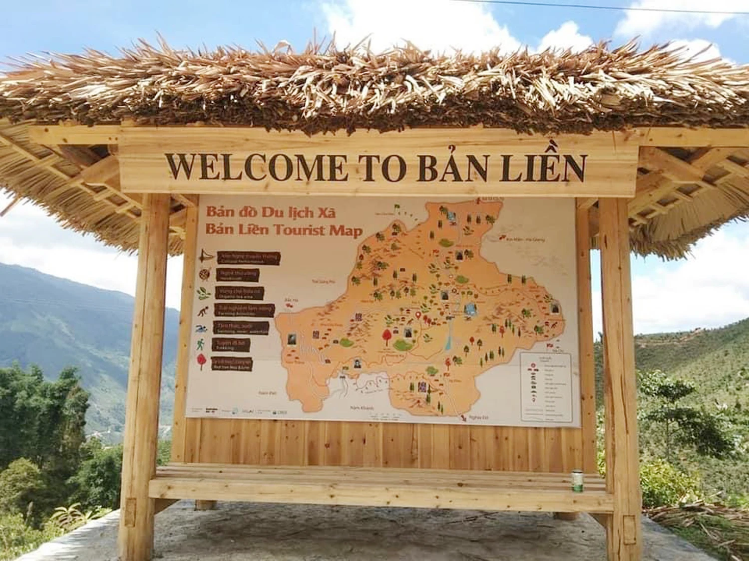 Nhà bản đồ tại xã Bản Liền mang nét đặc trưng của văn hóa người Tày.