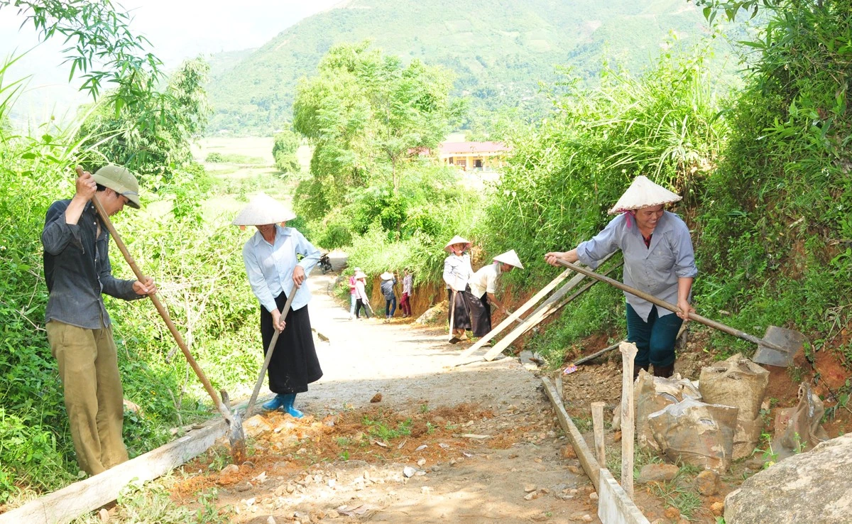 Người dân Si Ma Cai tích cực xây dựng nông thôn mới. (Nguồn internet)