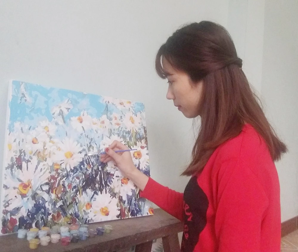 Tô màu cho tranh số hóa.