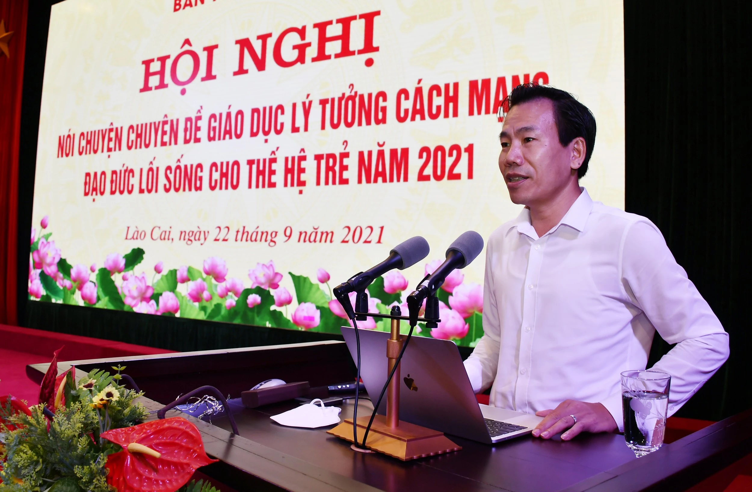 Trưởng ban Tuyên giáo Tỉnh ủy Dương Đức Huy quán triệt những điểm cốt lõi và mới trong các văn kiện Đại hội Đảng toàn quốc lần thứ XIII.
