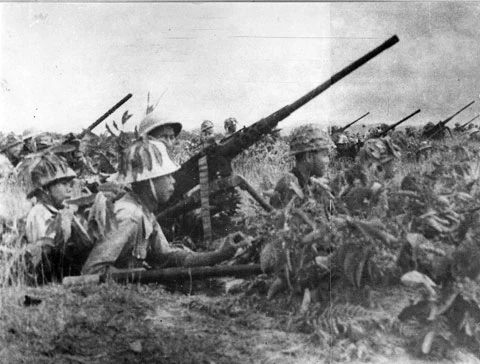Đội pháo cao xạ trong chiến dịch Điện Biên Phủ, 1954. Nguồn ảnh: Bảo tàng Lịch sử quốc gia.