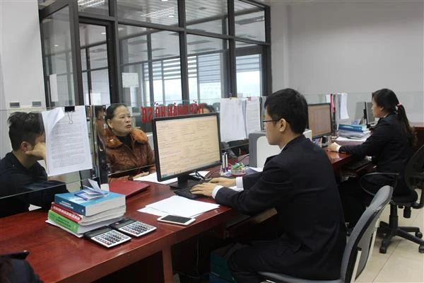 Hoạt động nghiệp vụ tại Chi cục Hải quan cửa khẩu quốc tế Lào Cai.