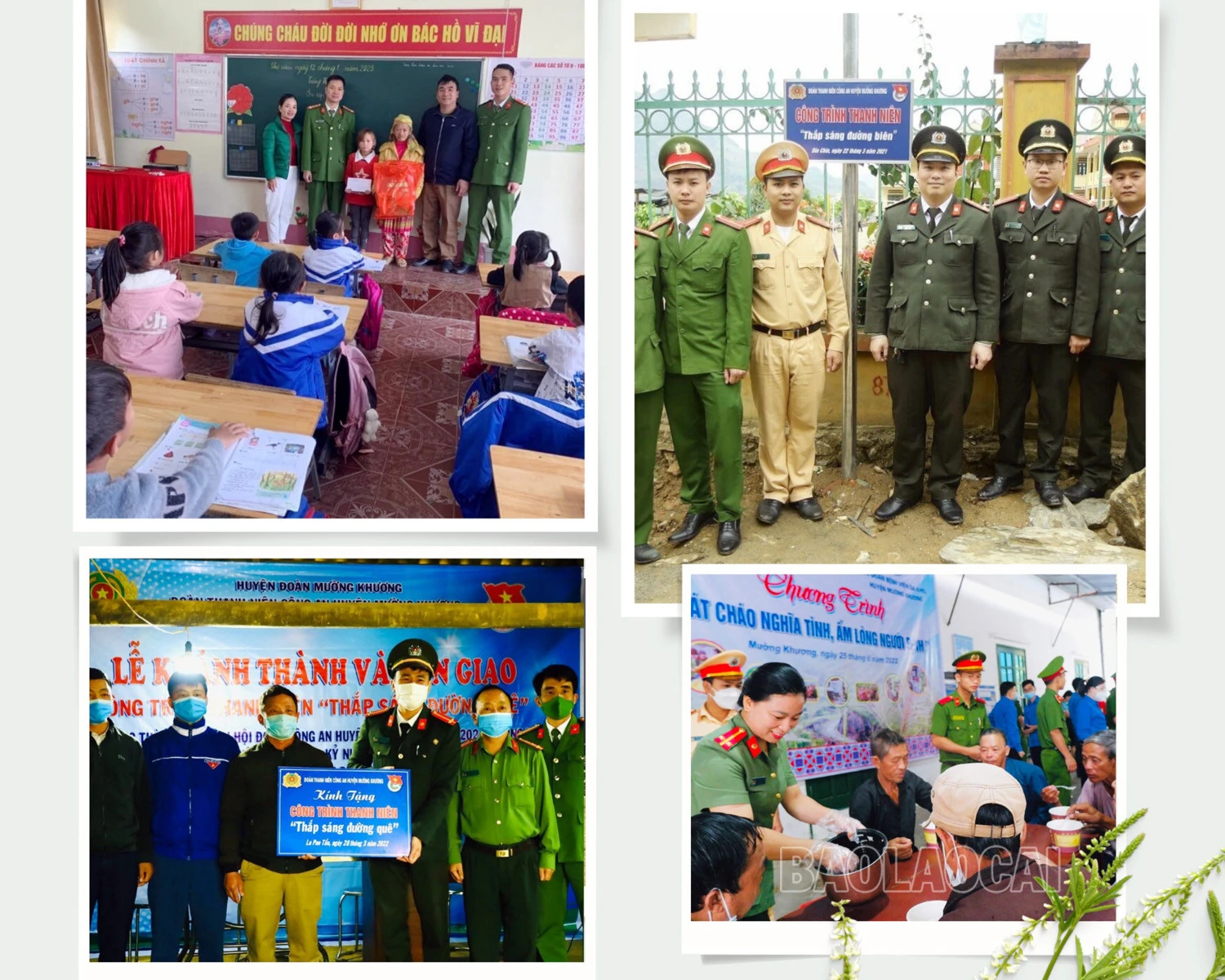 Tuổi trẻ Công an huyện Mường Khương có nhiều hoạt động xung kích vì cộng đồng.