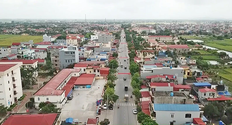 Một góc huyện Tiên Lãng.