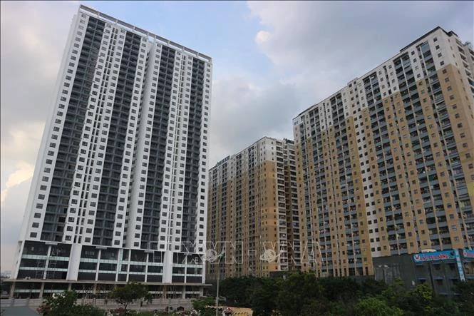 Cụm chung cư cao tầng tại xã An Khánh, huyện Hoài Đức (Hà Nội).