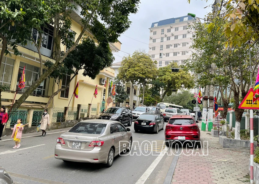 Người dân và du khách nô nức du xuân thành phố Lào Cai ảnh 3