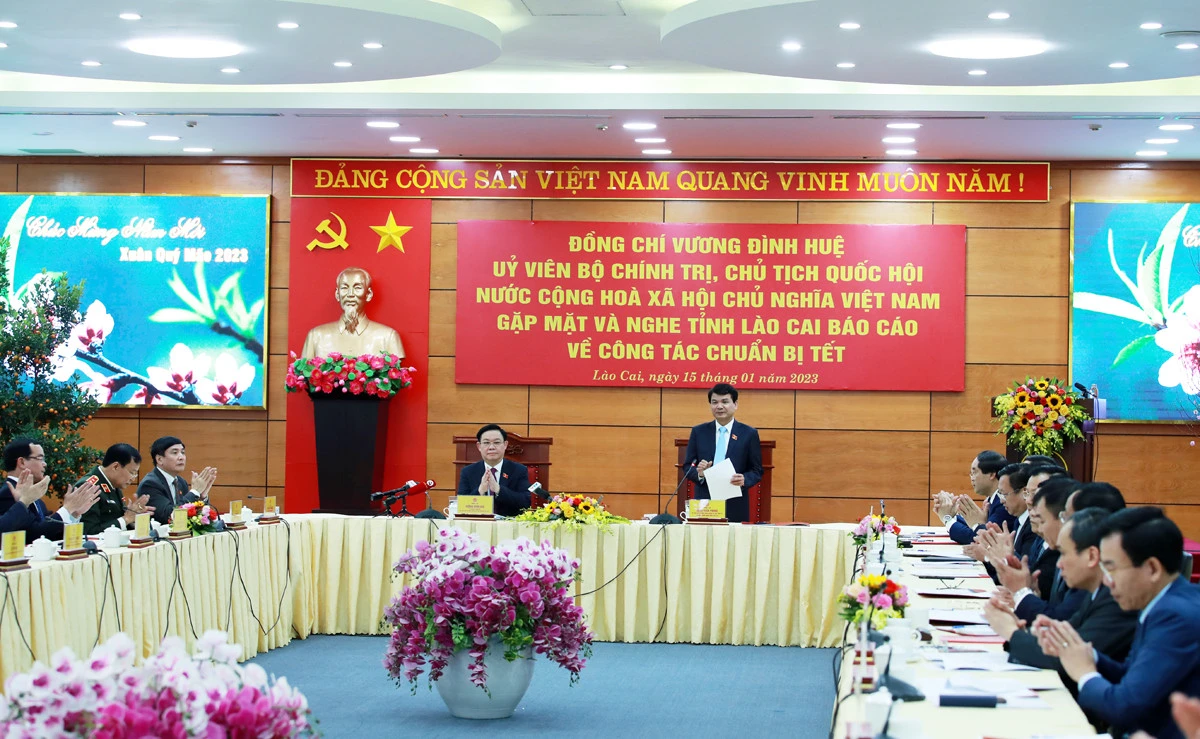 Chủ tịch Quốc hội Vương Đình Huệ: Lào Cai cần tạo ra năng lực tăng thêm và động lực tăng trưởng ảnh 2