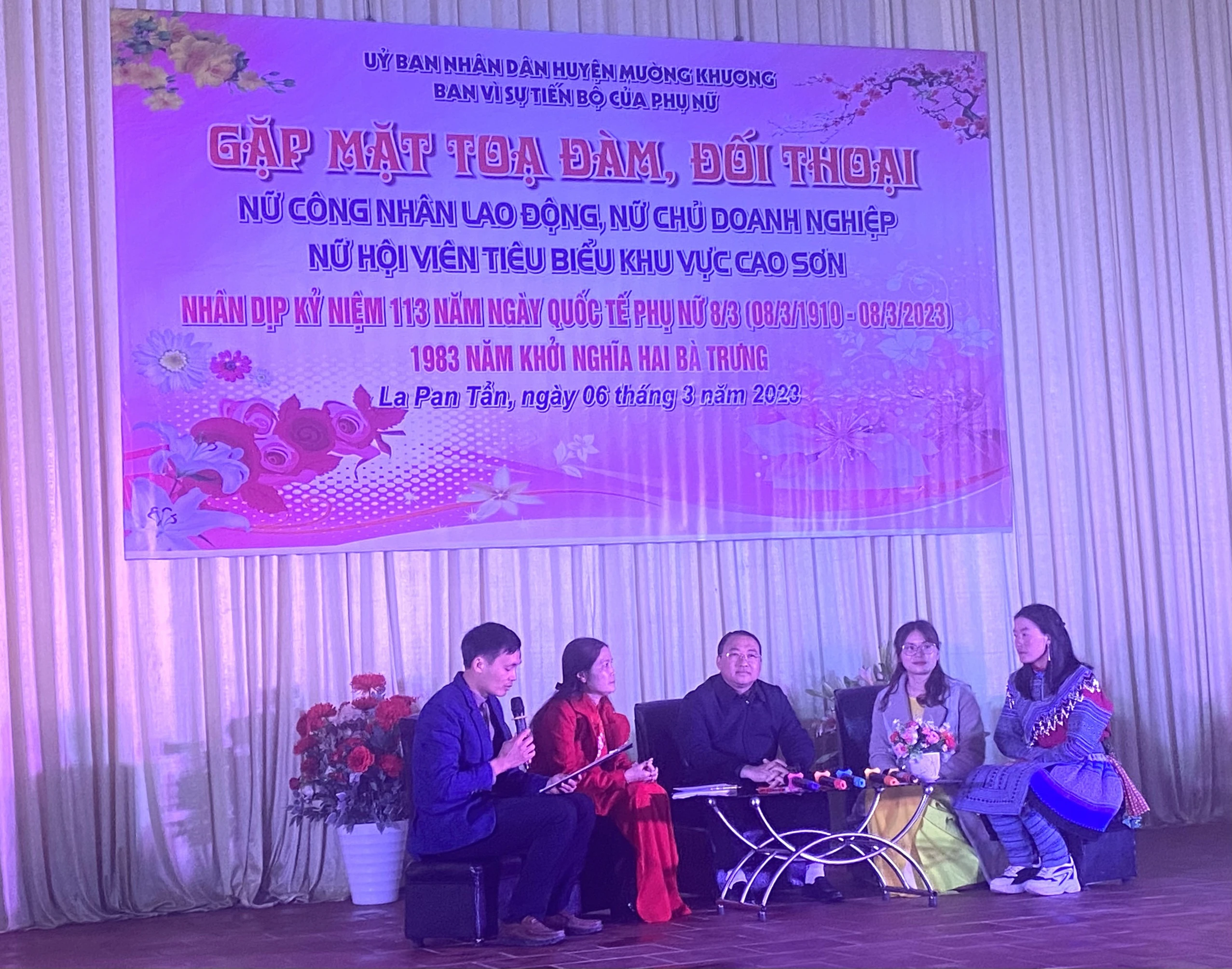 Tọa đàm, đối thoại với phụ nữ tiêu biểu khu vực Cao Sơn&nbsp; ảnh 1