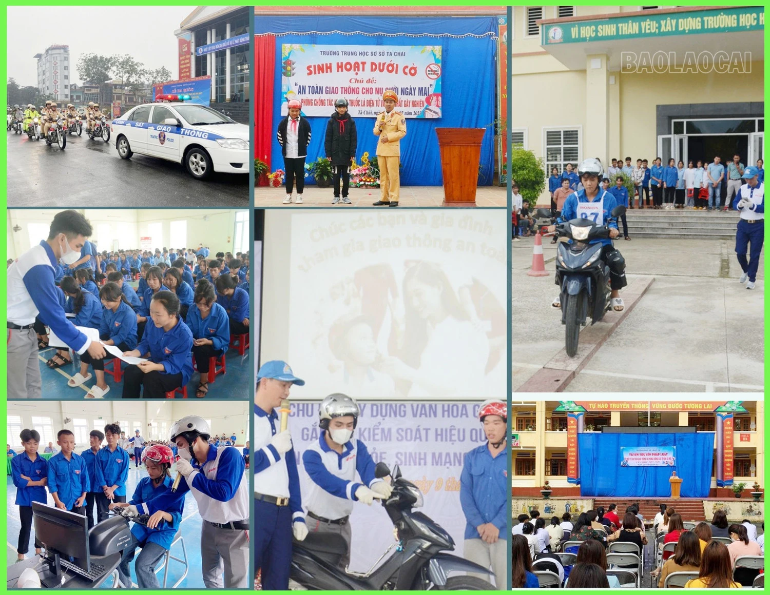 Nhiều hoạt động tuyên truyền nhằm xây dựng văn hóa giao thông từ cơ sở.