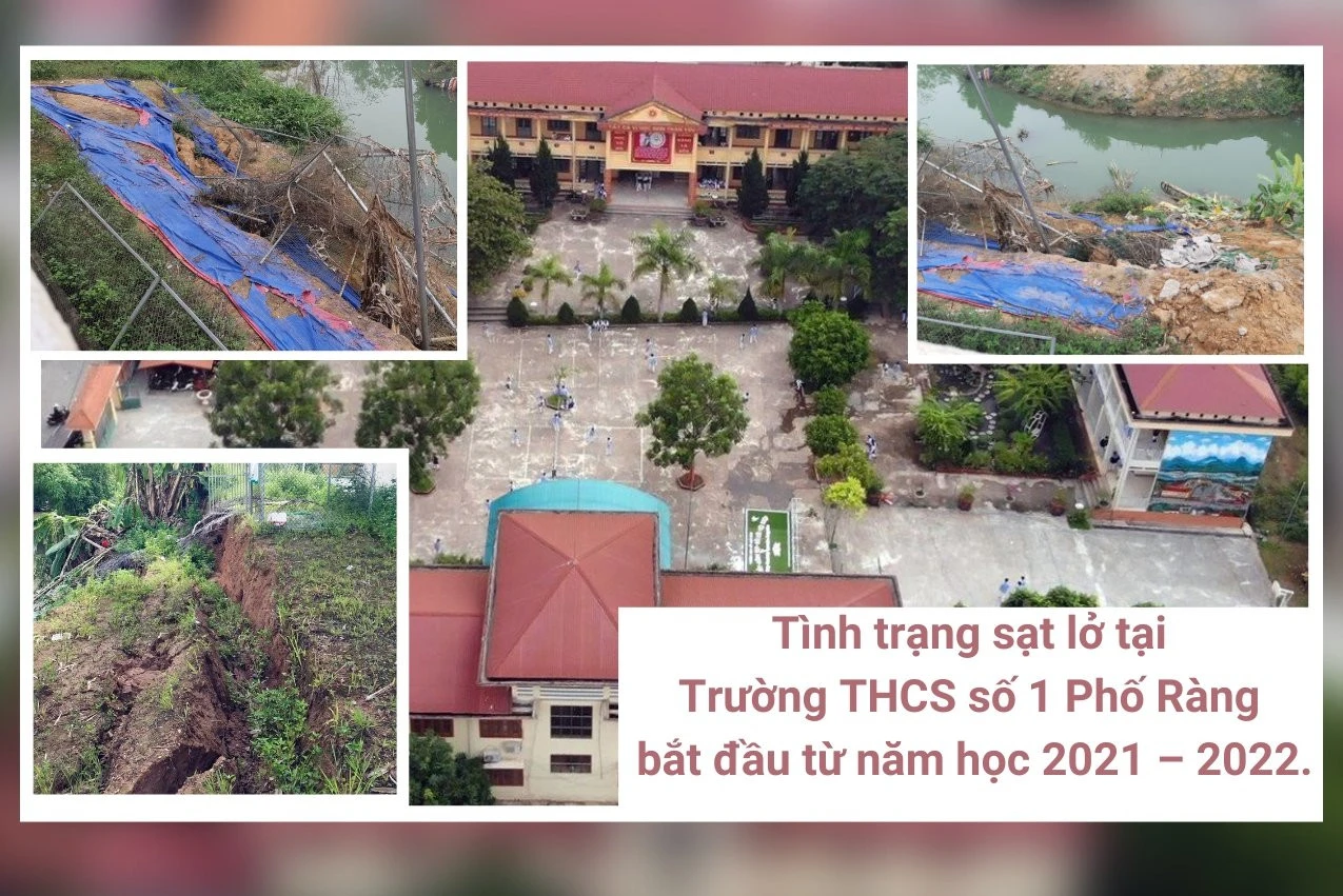 Cần sớm khắc phục sạt lở tại Trường THCS số 1 Phố Ràng (Bảo Yên) ảnh 2