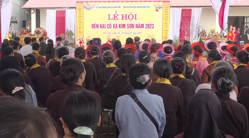 Lễ hội đền Hai Cô được tổ chức vào ngày 21 tháng Giêng hằng năm thu hút đông đảo Nhân dân và du khách thập phương.