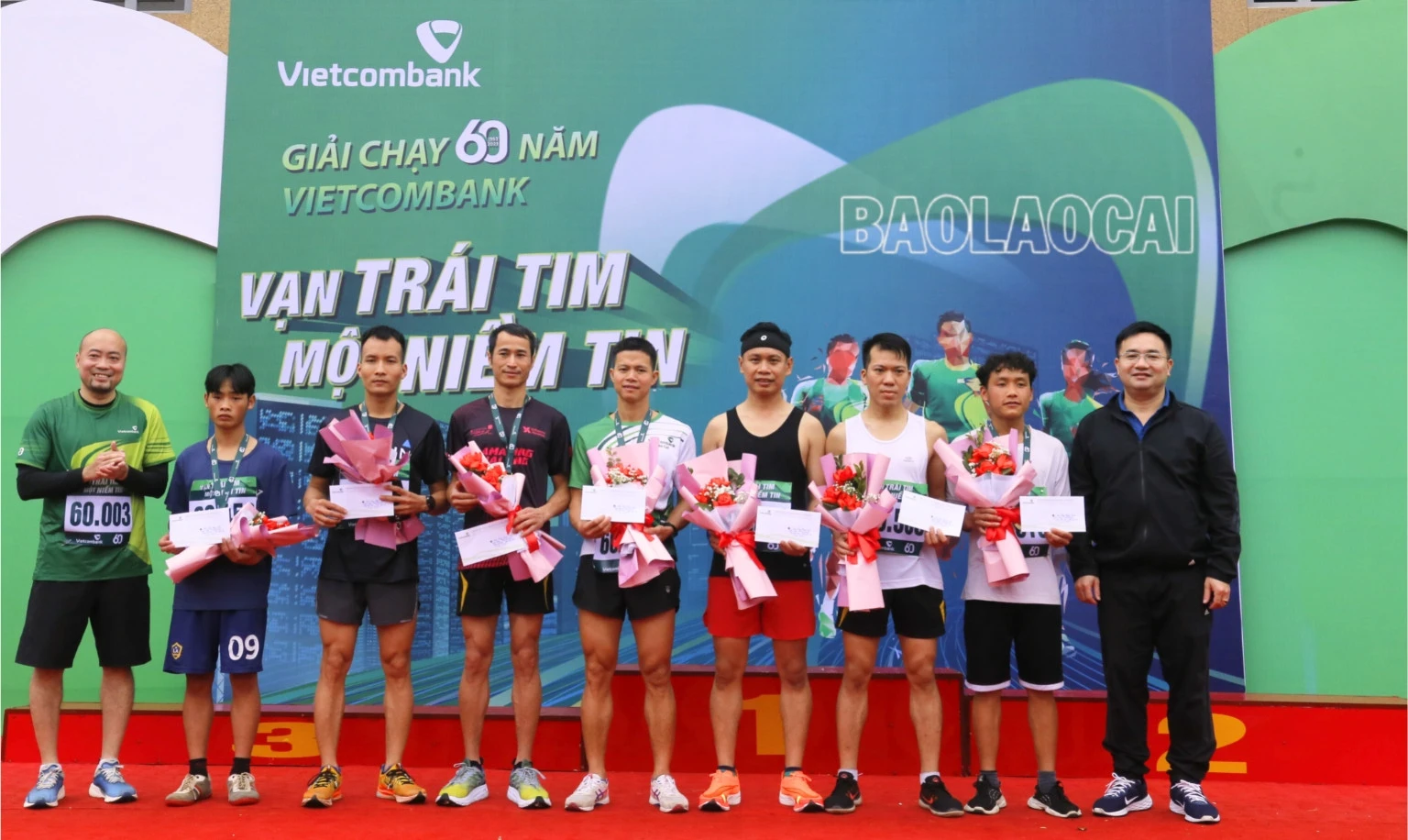 Trao giải Nhất, Nhì, Ba cho các nữ vận động viên. Trao giải Nhất, Nhì, Ba cho các nam vận động viên. Trao giải đồng hạng cho các nữ vận động viên. Trao giải đồng hạng cho các nam vận động viên. Trao Kỷ niệm chương cho các vận động viên.
