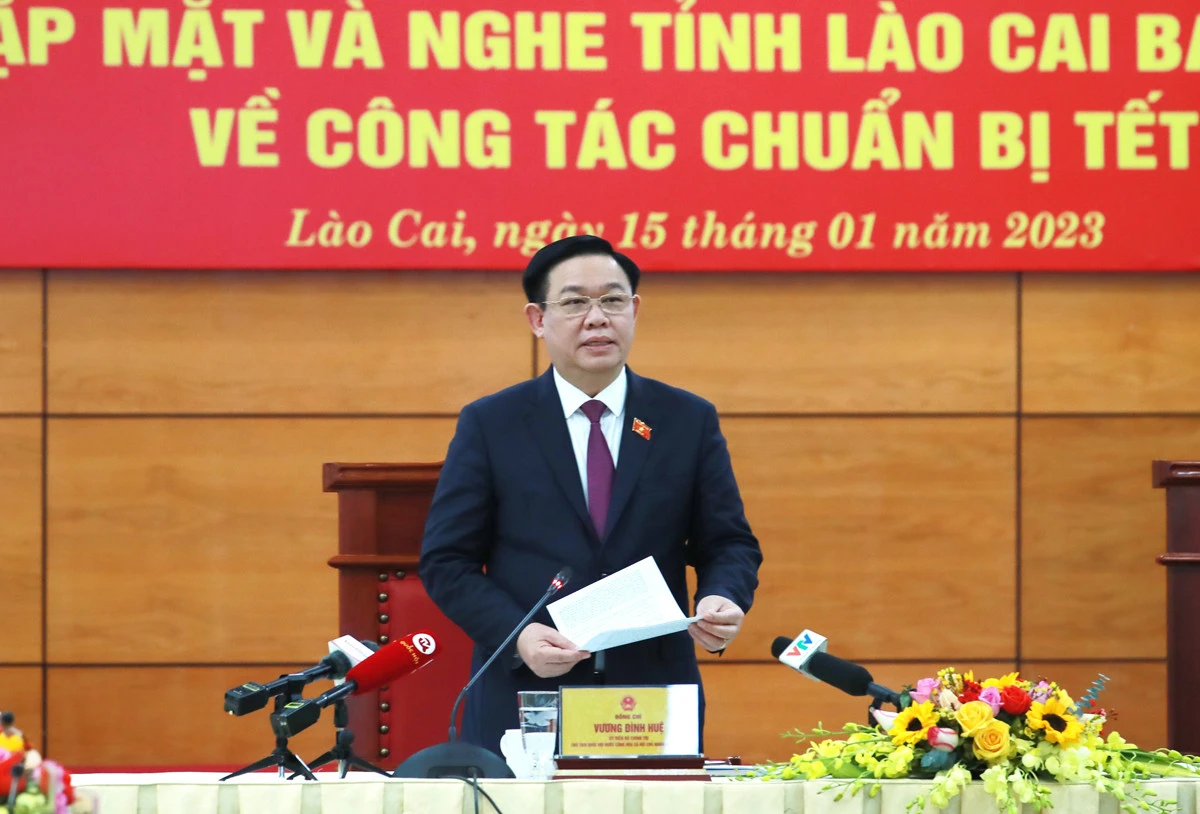 Chủ tịch Quốc hội Vương Đình Huệ: Lào Cai cần tạo ra năng lực tăng thêm và động lực tăng trưởng ảnh 3