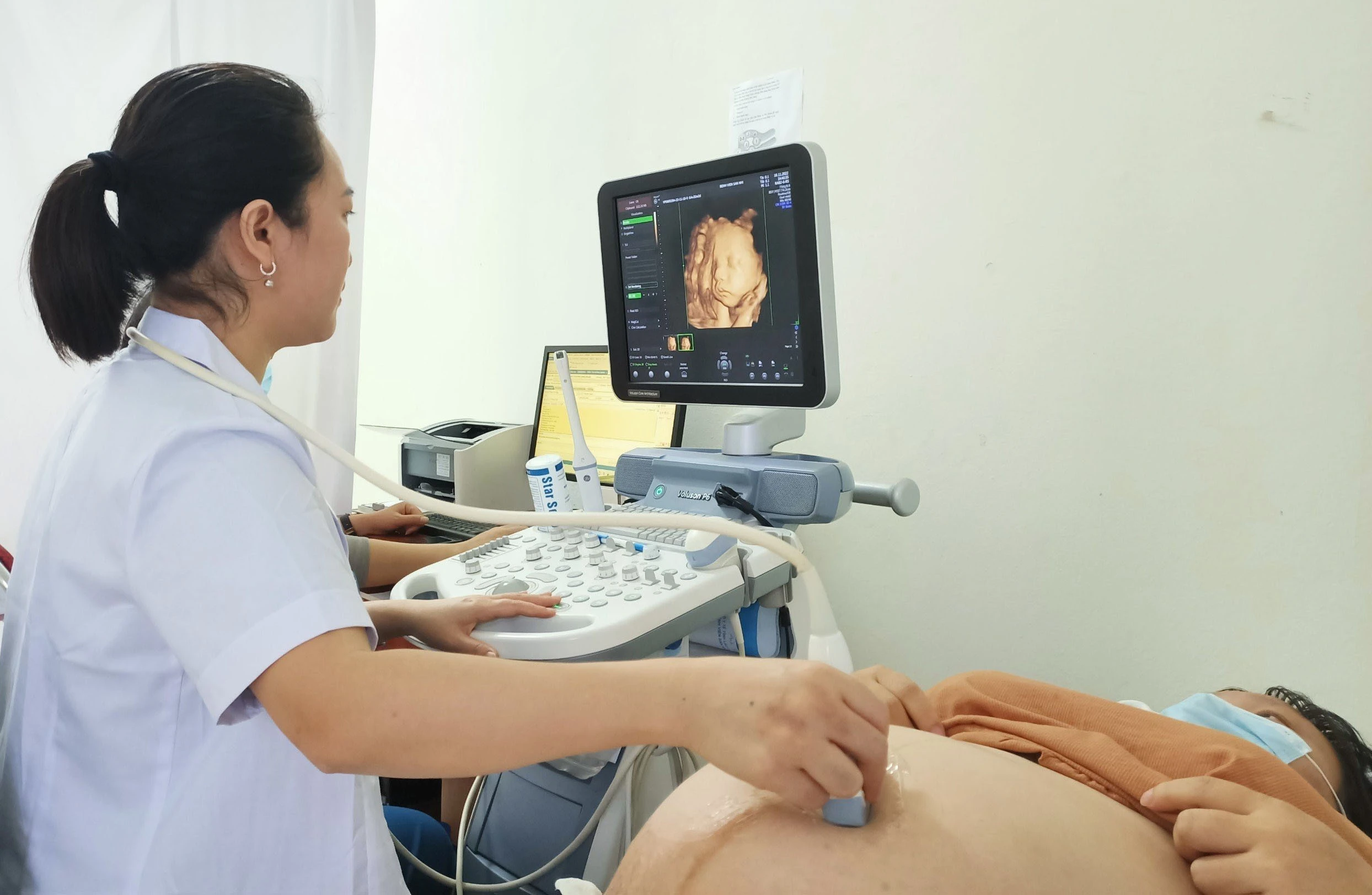 Siêu âm là biện pháp giúp tầm soát sớm nguy cơ mắc hội chứng down.