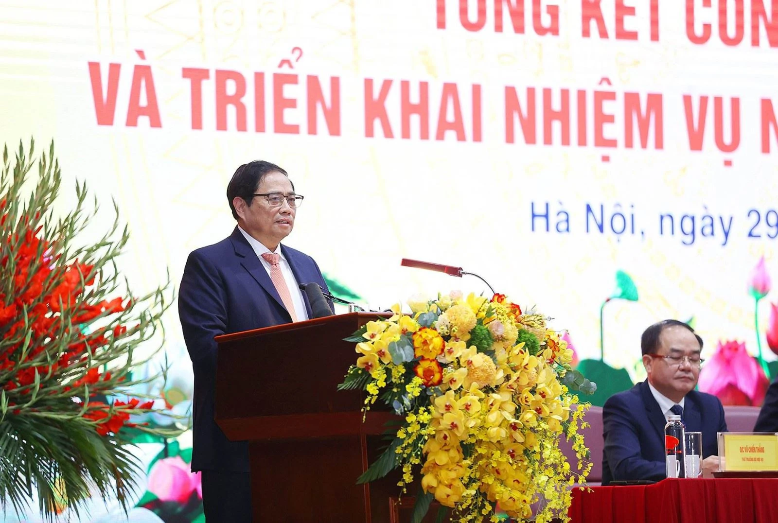 Thủ tướng Chính phủ Phạm Minh Chính phát biểu chỉ đạo hội nghị. Ảnh: TTXVN