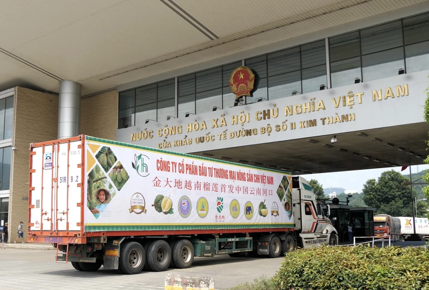 Lần đầu tiên quả sầu riêng xuất khẩu chính ngạch qua Cửa khẩu Quốc tế đường bộ số II Kim Thành ảnh 1