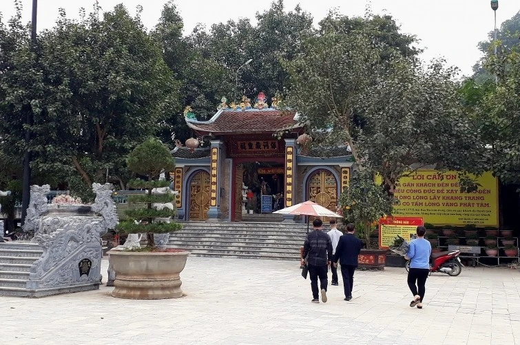 Đền Bảo Hà - nơi xảy ra vụ trộm cắp tài sản. (Ảnh minh họa)