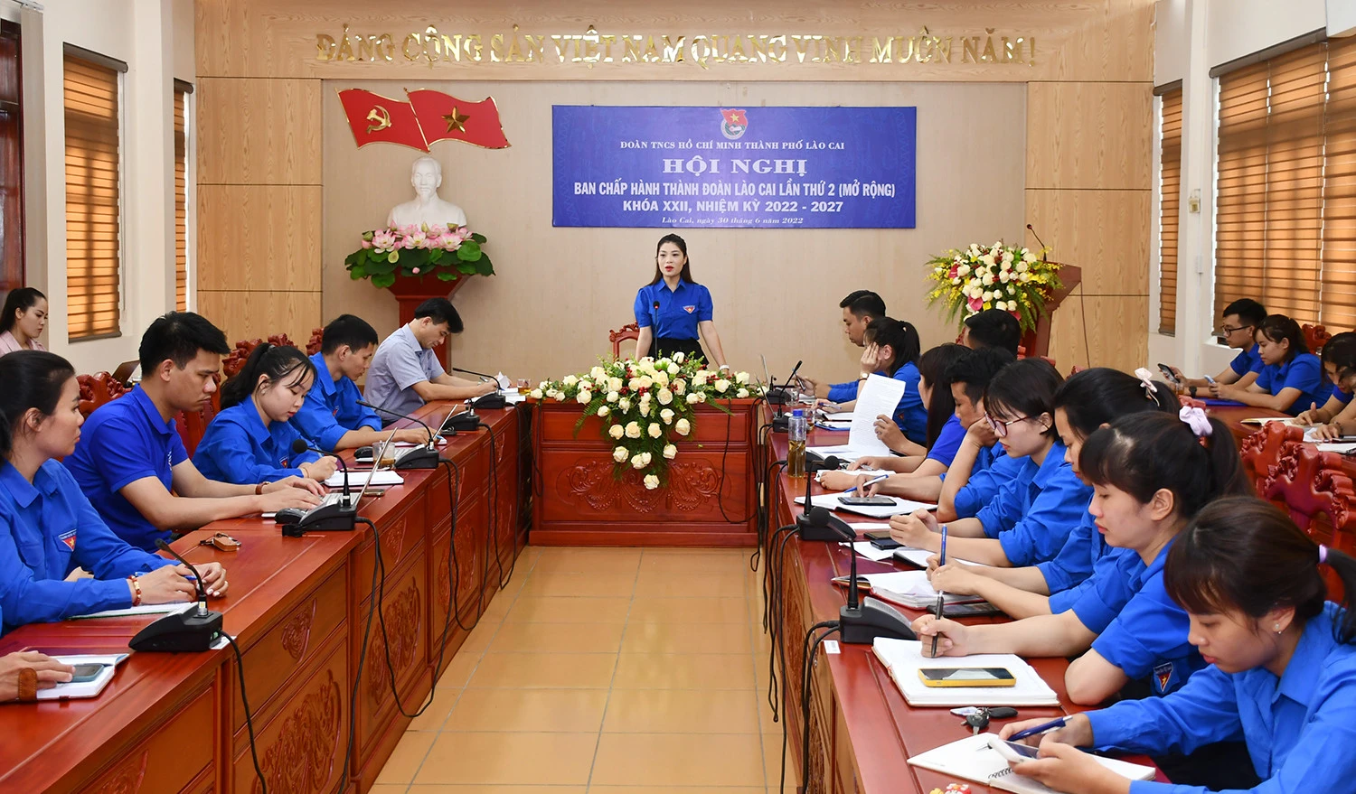 Thành đoàn Lào Cai tổ chức đánh giá nhiệm vụ 6 tháng qua.