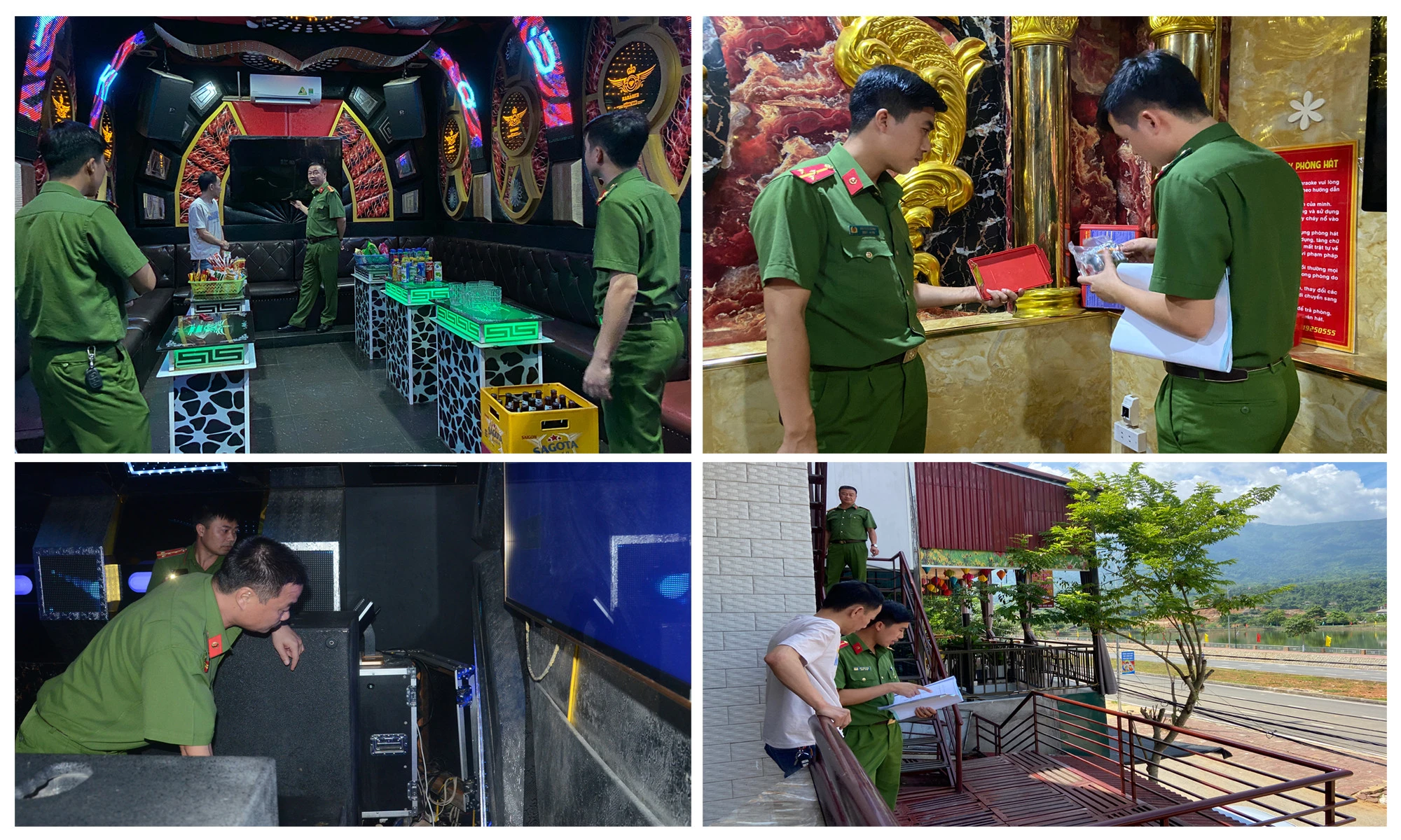 Kiểm tra các điều kiện về phòng cháy tại cơ sở kinh doanh karaoke.