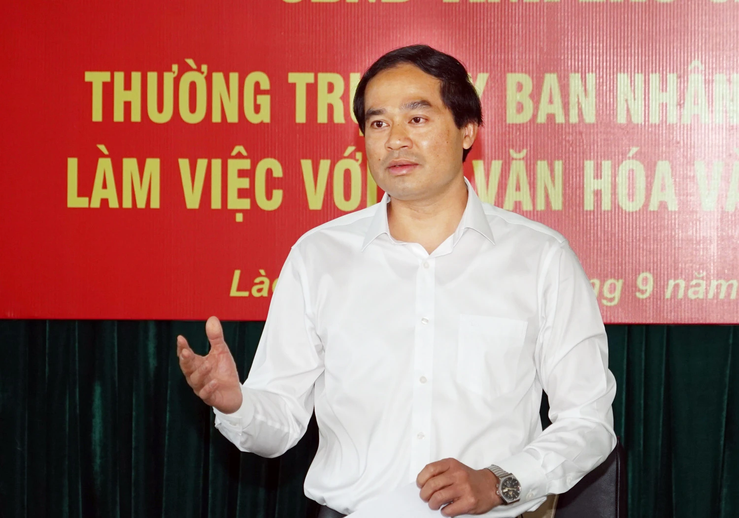 Thường trực UBND tỉnh làm việc với Sở Văn hóa và Thể thao ảnh 5