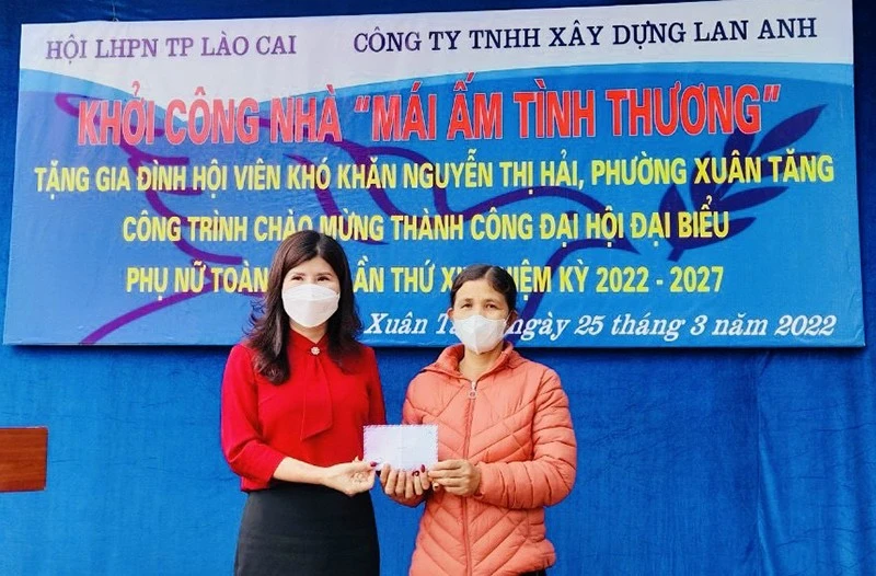 Khởi công xây dựng nhà “Mái ấm tình thương” cho hội viên phụ nữ có hoàn cảnh đặc biệt khó khăn ảnh 1