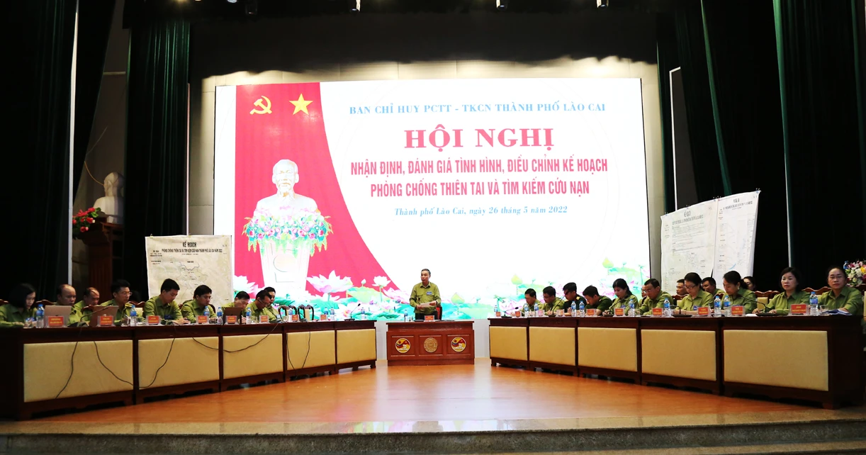 Thành phố Lào Cai, huyện Bảo Thắng: Diễn tập ứng phó bão, lũ và tìm kiếm cứu nạn ảnh 1
