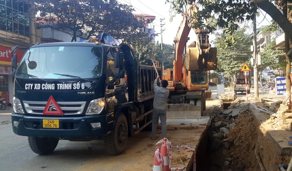 Thành phố Lào Cai: Đẩy nhanh tiến độ dự án cải tạo, nâng cấp hệ thống thoát nước ảnh 1