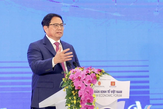 Thủ tướng Phạm Minh Chính chủ trì phiên toàn thể cấp cao Diễn đàn Kinh tế Việt Nam 2023 ảnh 2