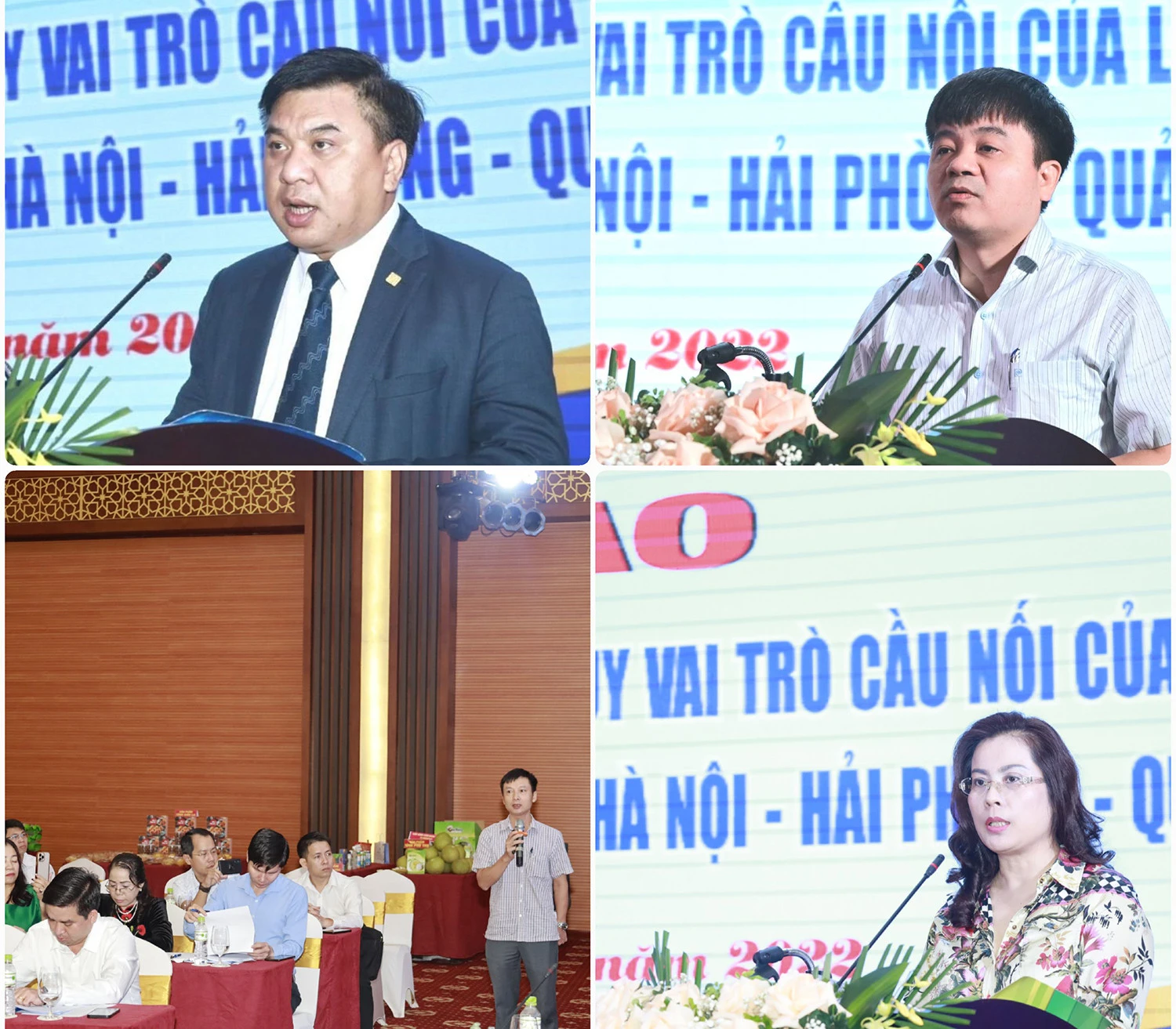Đại biểu đóng góp ý kiến, đề xuất các giải pháp thúc đẩy hoạt động xuất - nhập khẩu và phát triển hệ thống logistics.