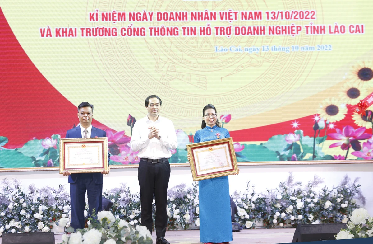 UBND tỉnh gặp mặt kỷ niệm ngày Doanh nhân Việt Nam và tôn vinh doanh nhân điển hình ảnh 7