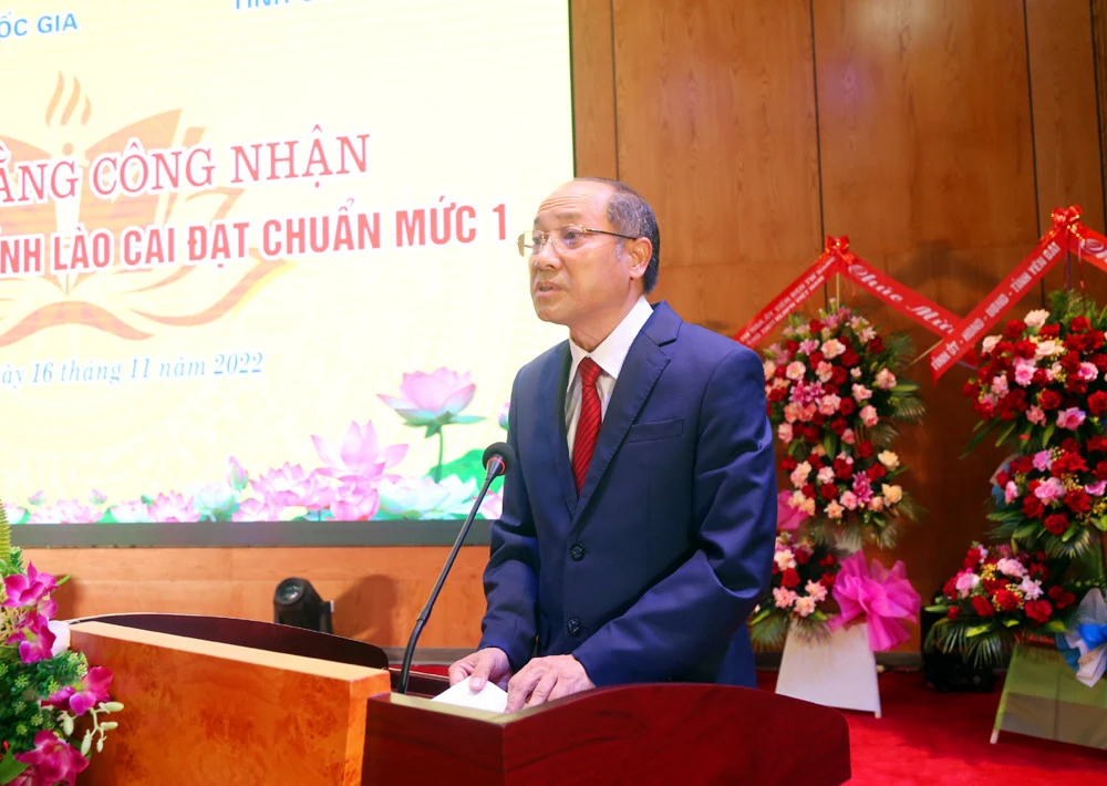 Trường Chính trị tỉnh Lào Cai đón nhận Bằng đạt chuẩn mức 1 đầu tiên trong cả nước ảnh 3