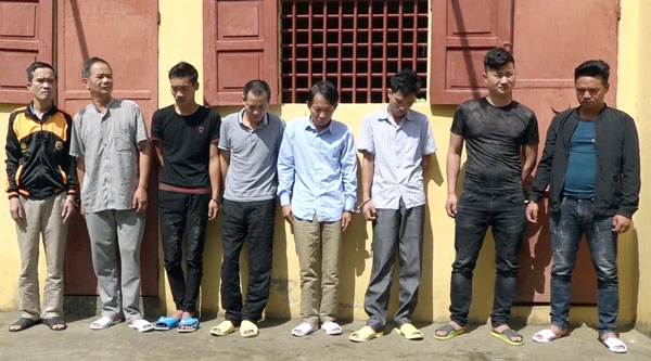 Các đối tượng bị tạm giữ hình sự.