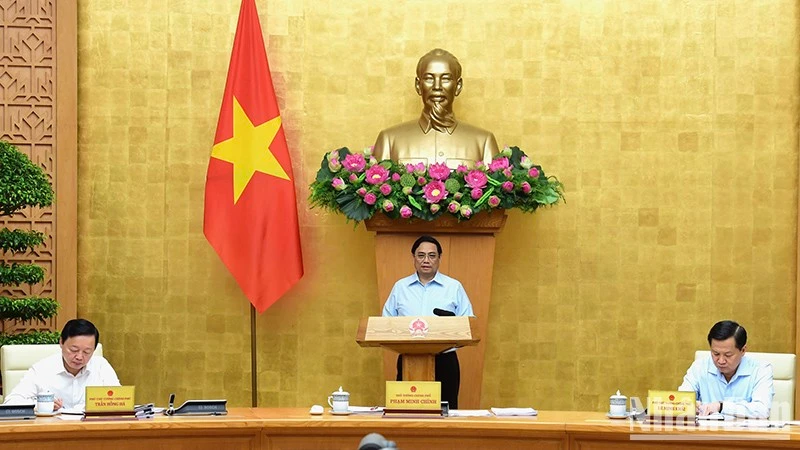 Thủ tướng Phạm Minh Chính dự và chủ trì phiên họp.