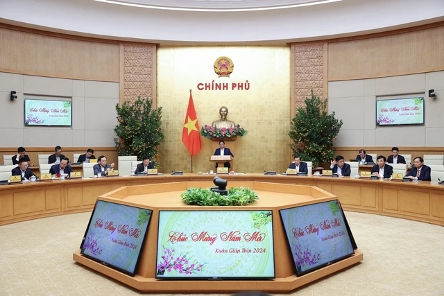 Thủ tướng Phạm Minh Chính chủ trì họp Thường trực Chính phủ để đánh giá tình hình Tết Nguyên đán Giáp Thìn 2024 và triển khai các nhiệm vụ trọng tâm sau Tết.