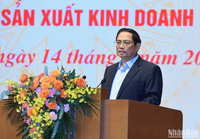 Thủ tướng Phạm Minh Chính phát biểu chỉ đạo hội nghị.